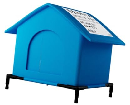 LOVIVER Katzenhaus für draußen, Haustierunterkunft, isoliertes Katzenzelt, tragbares, warmes Winternest/Katzenhöhle für den Garten, 33cmx33cmx40cm