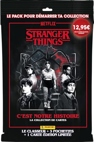 Panini Stranger Things Trading Cards startpaket (1 pärm + 3 fickor + 1 kort i begränsad utgåva)
