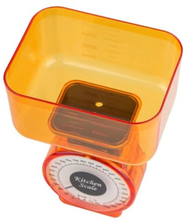 HOMSFOU Balance Cuisine Mécanique Multifonctionnelle 1kg sans Pile, Plastique Robuste, Balance Alimentaire Précise Maison, Accessoire Cuisine Pratique et Portable, Usage Couleur Aléatoire