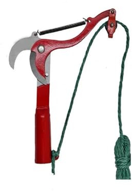 1PC Estensione ad Alta Quota Troncarami Ramo Forbici Allungabile Albero da Frutto Potatura Sega Taglierina Giardino Trimmer Strumento con Corda(Red)