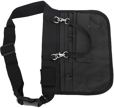 Yinhing Krankenschwester-Gürteltasche, Aufbewahrungstasche, Taillentasche mit Mehreren Fächern, Oxford-Stoffriemen für Medizinisches Fachpersonal (Black)