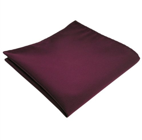 TigerTie Designer Einstecktuch in einfarbig Uni Rips gemustert - Stecktuchgröße 30 x 30 cm