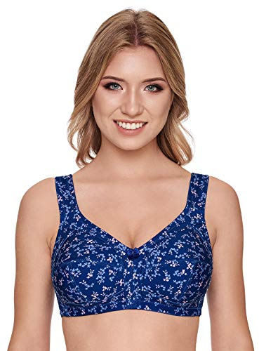 Susa Soutien-Gorge sans Armatures, Femme Bleu (Blau-Bedruckt 299) 80B (Taille fabricante: 80B)