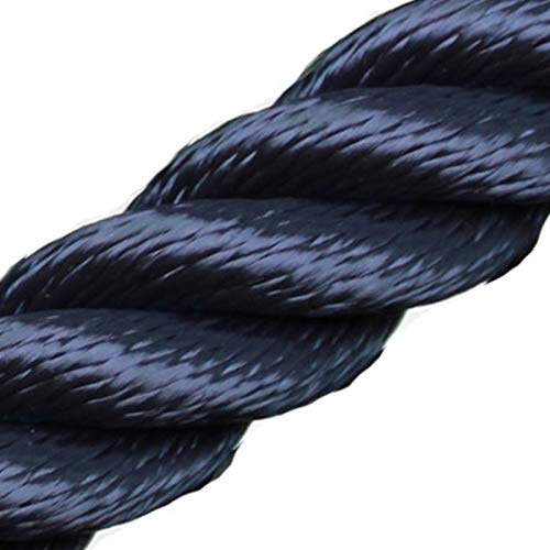 Handlaufseil/Absperrseile - 30mm -Soft Touch - 4fach geschlagen Farbe: marineblau - 6 Meter