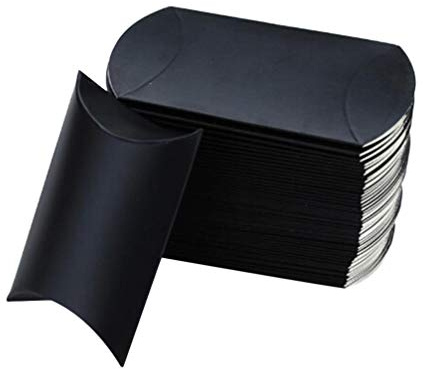 NUOBESTY Caja Almohada Kraft Con Cuerda Para Dulces Y Regalos Portátil Para Fiesta Cumpleaños Navidad 3.54X2.55X0.98 Pulgadas