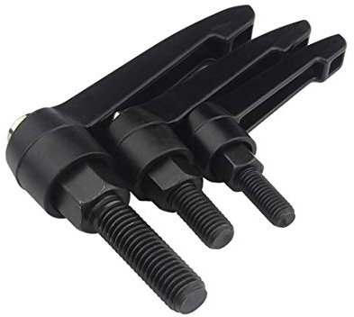 BOZONLI M10*32 Klemmhebel Griff - Kohlenstoffstahl Außengewinde Verstellbarer Griff Maschinengriffe, Schwarz