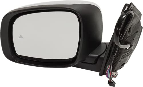 Kool Vue Driver Side Power Heated Mirror for Dodge Grand Caravan Chrysler Town & Country 2009-2016 With Signal Light, Blind Spot Monitor & Memory Chrome