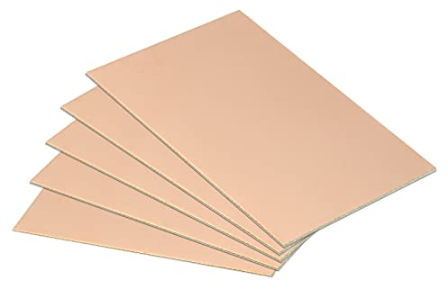 PATIKIL FR4 Single Side Copper Clad, 10 Pack 70 x 50 x 1.2mm PCB Laminate Circuit Board
