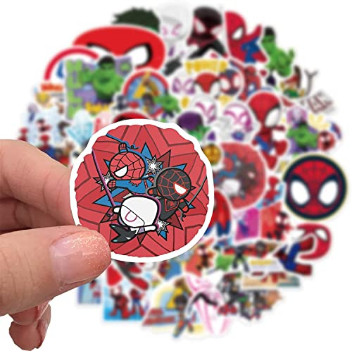 Spid_er Vinyl Stickers 50Pcs for Water Bottles Laptop Computer Skateboard, Cute Sticker Gift for Kids Teens Waterproof