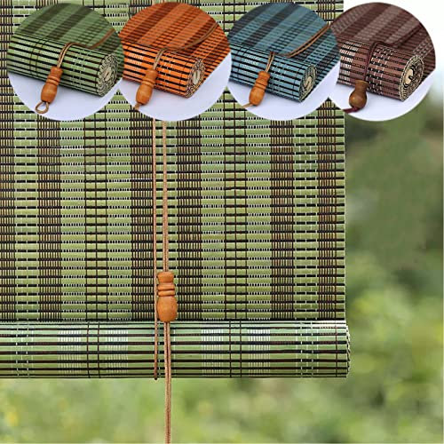 Bambus Rollo Hochwertiges Fenster-Rollo, Anpassbar Fenster Rollos Türvorhänge, Außenmarkisen Dekorative Wände Sichtschutz Verwendet, Umweltfreundlich, Einfach Aufzuhängen, Verschiedene Größen