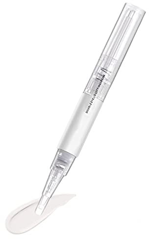 Lecerrot Pegamento para párpados Dobles, Adhesivo para pestañas súper Fuerte Transparente, 5 fórmula Fuerte Prueba sin irritación Adhesivo pestañas Invisibles Secado rápido