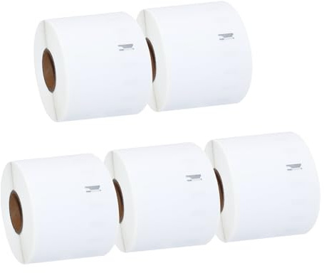 Molabel Etichette - 5 Rotoli per Dymo S0722430 99014 101 x 54mm - Compatibili con le Stampanti Dymo LabelWriter 450-220 Etichette per Rotolo