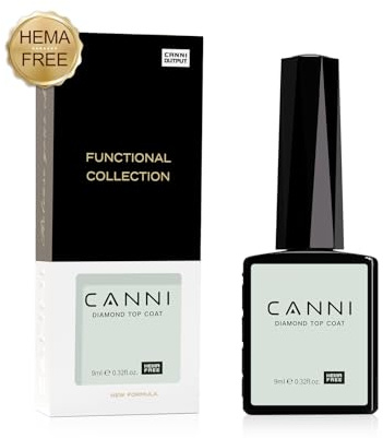 CANNI Top Coat Gel Nail Polish, High Gloss Soak Off U V Gel Nail Top Coat For French Nail Manicure Salon DIY