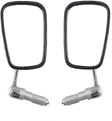 Seitenrückspiegel Universal-Motorrad-Rückspiegel Bar-End-Seitenspiegel Roller-Chopper Chrom-Zubehör 2 Stück Lenkerendenspiegel