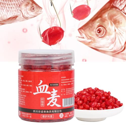 Vilbocr Power Bait Blood Wheat Fishing Bait - Ancient Fermentation Method, Direct Hooking, Ideal for Beginners & Big Fish (1.8 Oz)