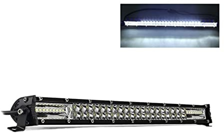 JOLIANE Super Slim 1 2d 8 20 32 LED Raggio di alluvione GUIDATO Barra luminosa for barca del trattore fuoristrada 4wd 4x4 camion SUV ATV 12V 24V - Lampada faro(12D 20 inch 180W)