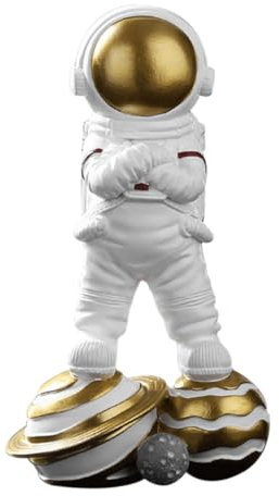 ORFOFE Projector Light Star Projector Astronaut Statue Desktop Statue Craftsmanship for Home Office Space Man