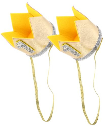MOLUCKFU -set für Kinder 2-teilig Geburtstagshut Geburtstagshut-requisite für Jungen und Mädchen Einzigartiges Kronen-design