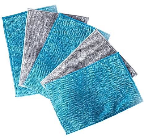 Healeved 5piezas Paños De Cocina De Fibra De Bambú Toallas Absorbentes y Resistentes para Limpieza Multifuncional Hogar Sin Pelusas Ni Químicos Estilo Aleatorio