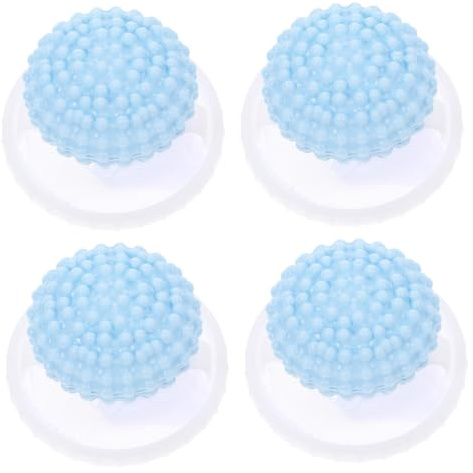 SHINEOFI 4 Pièces Attrape Poils Machine Laver Flottant Réutilisable Filet Lavage Peluches Chien Nettoyeur Poil Linge Compatible Multiples Marques Écologique
