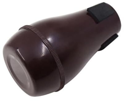 Portable Silent Practice Abs Trombone Mute Dampener | Easy Installation, Sound Attenuation, Brass Accessory, Dark Red Finish, Trombone Use, Portable Design