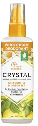 Crystal Deodorant Essence Spray Chamomile/Green Tea 120 ml