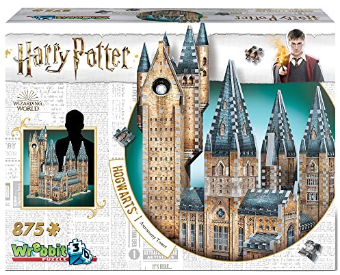 Wrebbit3D , Harry Potter: Hogwarts Astronomy Tower (875pc) , 3D Puzzle , Ages 14+