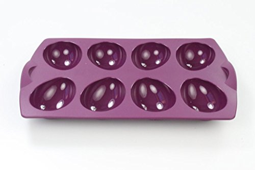 TUPPERWARE Backen Silikonform Ei lila Muffin Backform Ei Form Easyplus