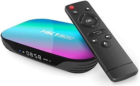 Sofobod HK1 Box Smart TV Box Android 9.0, 4GB RAM 32GB ROM, S905X3 Quad Core 64bit Cortex-A55, GPU G31 MP2, 2.4G/5G Dual WiFi BT4.0 H.265 Decoding LAN 1000 RJ-45, HD 8K：HK1BOX 4+32