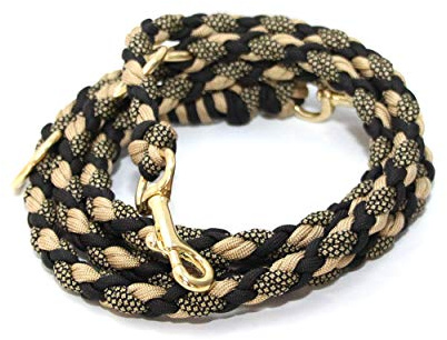 Paracord Leine, Hundeleine, verstellbare Führleine, verschiedene Längen und Karabiner wählbar