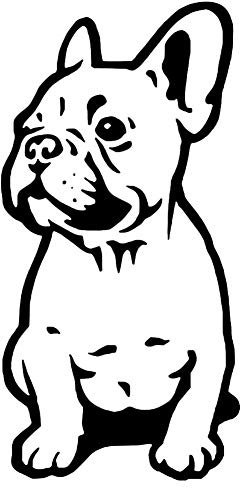 Porfeet Auto Aufkleber, Lustige Französische Bulldogge Reflektierende Auto Fahrzeug Karosserie Fenster Aufkleber Aufkleber Dekor