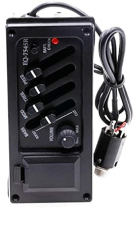 Akustisk gitarrpickup 4-band förförstärkare EQ equalizer Piezo pickup system för akustisk gitarr