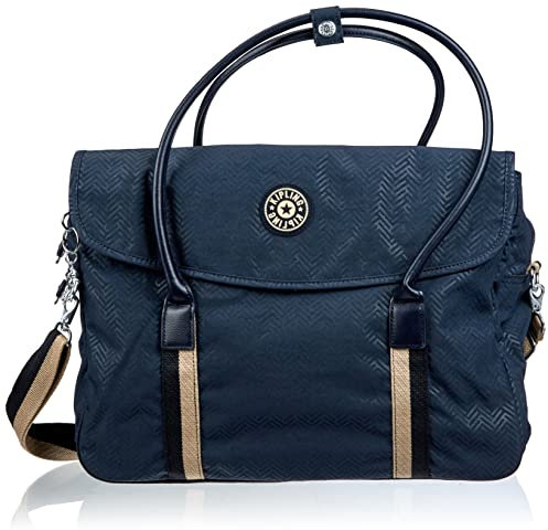 Kipling SuperWorker, Laptop Bag 15 Inch, Detachable Shoulder Strap, Endless Bleu Emboss, 41 cm, 18.5 L