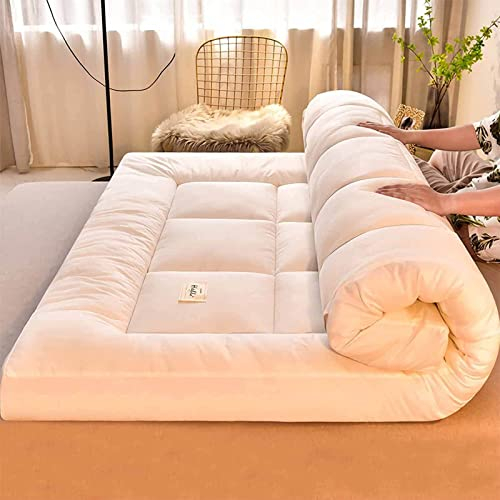 YIbing Klappbar Dicke Bodenmatratze, Tatami Matratze, Japanische Doppelmatratze, Atmungsaktive Japanischen Boden Futon-matratze Futonbett Matratze Futon, Leicht Zu Carry,D,120X200cm