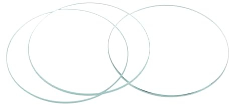 sourcing map 8Pack 39.5mm Uhrglas Kristalllinse Einkuppel 1.5mm Randstärke für Reparatur Klar