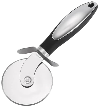 CUESVAP Pizzaschneider aus Edelstahl - Professioneller 8,3 Pizzaroller - Pizzaschneider mit Rutschfestem Griff für Pizza, Teig und mehr