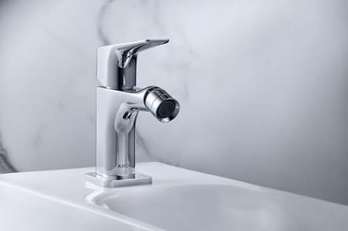 hansgrohe AXOR Citterio E Einhebel-Bidetmischer mit Hebelgriff mit Ablaufgarnitur, 36121250, Farbe: Brushed Gold Optic