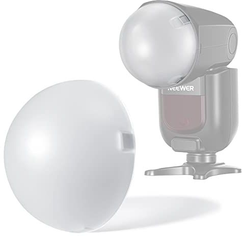NEEWER Dome Difusor Magnético para Flash Speedlite de Cabeza Redonda Z1, Modificador de Luz de Dome de Flash Acoplado Magnéticamente para Z1-S, Z1-N, Z1-C Speedlite, M12
