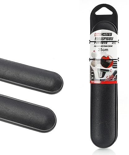 A2ZWORLD Lot de 2 protectores para parachoques delanteros y traseros con adhesivo de 25 cm de largo