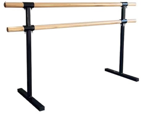 Ballettstange Doppelschichtige Ballettstange aus Stahl mit Einstellbarer Höhe von 80–105 cm, geeignet für Pilates und Beindruck (Color : Black, Size : 1M/3.3FT)