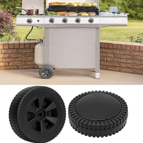 Parti per ruote per griglia, 2 pezzi 6 pollici / 7 pollici Ruote per griglie a gas Parti di ricambio per griglia per barbecue(7 pollici)