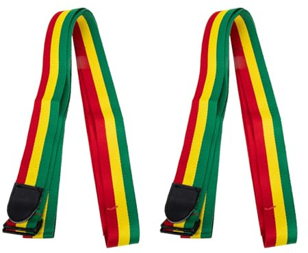 Verstellbarer Afrikanischer Trommelgurt 2 Stück Djembe Zubehör | Baumwolle, Komfortable Passform, Sichere Befestigung, Ersatz für Riemen, Länge Anpassbar