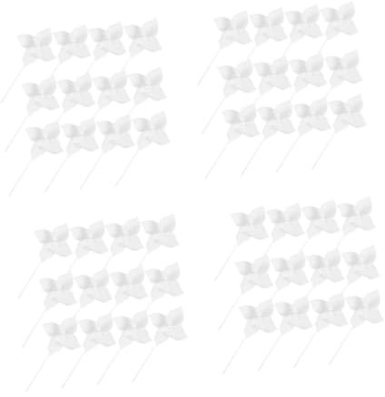 Sosoport 12pièces Moulinets à Vent Papier Blanc Soi-même pour Loisirs Créatifs Et Activités De Groupe