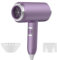 Sèche-Cheveux, 2400W Ionique Portable Sèche Cheveux de Salon Avec Boutons Chaud/Froid, Professionnel Léger Sèche-cheveux pour Salon à Domicile Voyage Femme Enfants (Violet)