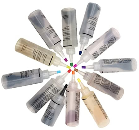 YOSADIER Farben DIY Tie-dye Pigment Set Kaltwasserfest Farbpigmente Für Baumwolle Leinen Textilfarbe Zum Färben Von Kleidung Schuhe Junge Mädchen Sicher Kreative Bastelidee