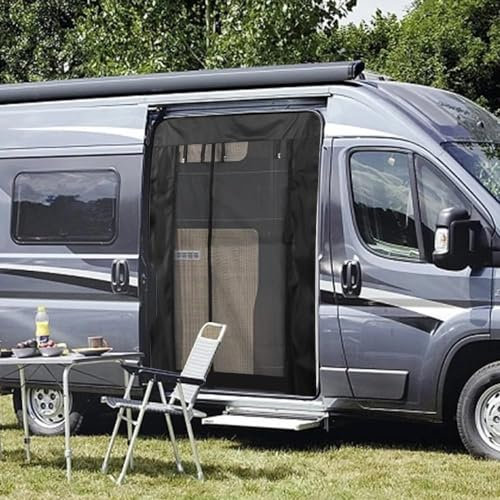 Pantalla magnética universal para puertas correderas, mosquitera y parasol para caravanas, furgonetas y campistas, fácil de instalar, protección contra insectos, esencial para furgoneta Life