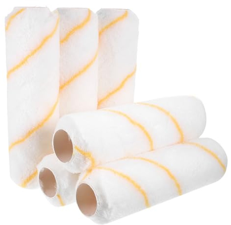 Cubiertas de Rodillos de Pintura 9 Pulgadas, 6 Piezas, Poliéster