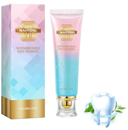 Pasta Dental Blanqueadora, Dientes Blancos y Brillantes,Elimina Manchas y Sarro, Protege el Esmalte y Encías,Elimina Manchas, Mal Aliento