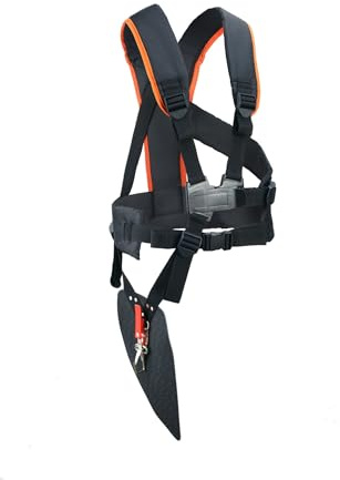 Sabel GmbH, 6-902NV, Doppel Schultergurt, Tragegurt, Profi Schulterriemen für Motorsense, Trimmer, Rasentrimmer, Freischneider, Gartenarbeit, Zubehör für Motorsense