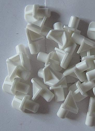 Hettich Bodenträger mit Zapfen weiß, Ø 6 mm, 40 Stück, Artikelnr. 649